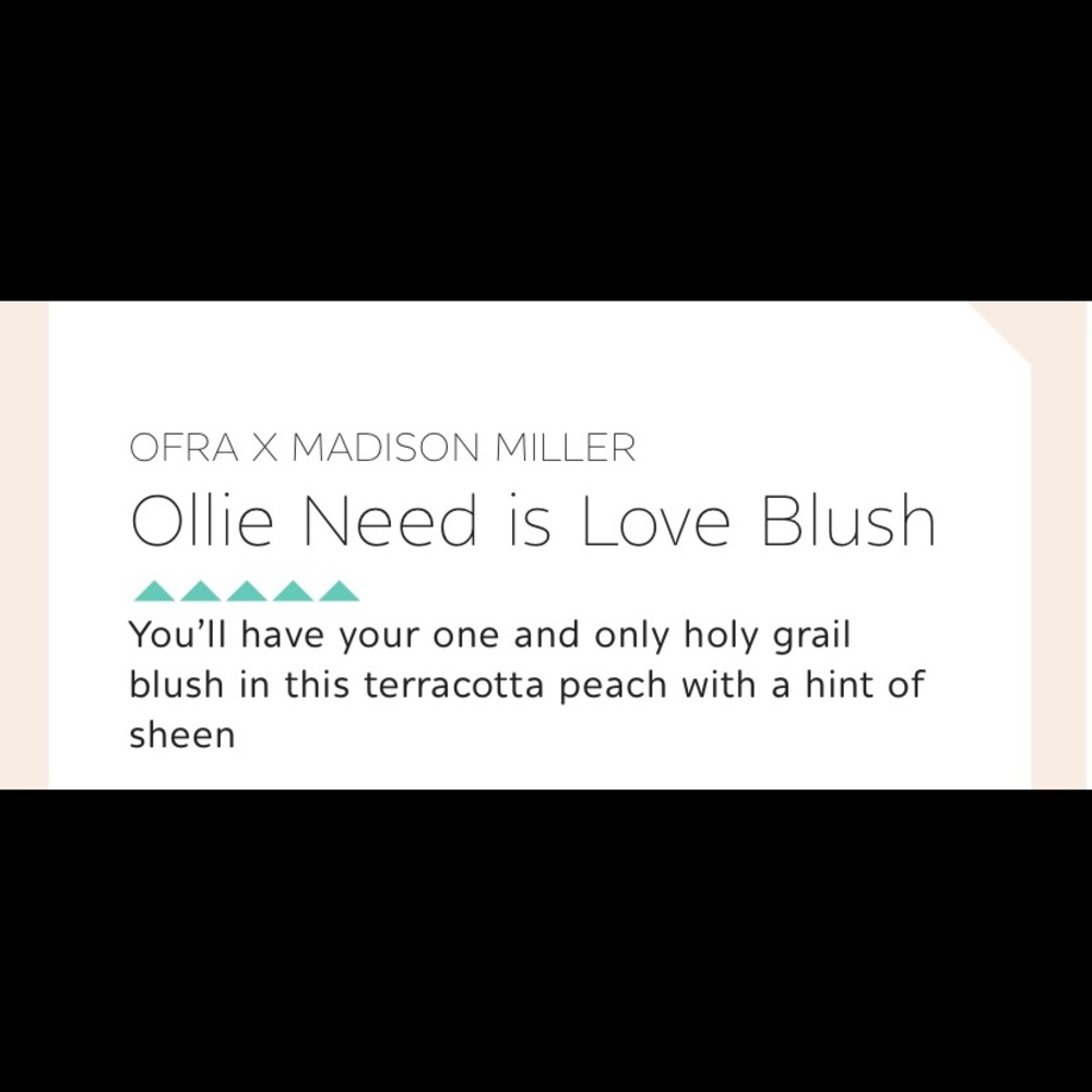 OFRA X MADISON MILLER 
Ollie Need is Love Blush 🔸 - Picture 2 of 16
